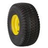 VEVOR Lawn Mower Tires with Rim, 15x6-6" Tubeless Tractor Tires, 2-Pack Tire and Wheel Assembly, S-Turf Pneumatic Tires, 3" Offset Hub, 3/4" Bushing S