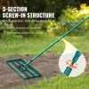 VEVOR Lawn Leveling Rake, 36"x10" Level Lawn Tool, Heavy-duty Lawn Leveler with 78" Steel Extended Handle, Yard Leveling Rake Suit for Garden, Golf La