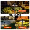 VEVOR 12 Pack Low Voltage Landscape Path Lights, 3W 210LM 12V-24VAC/DC Outdoor LED Pathway Lighting, 3000K Warm White Walkway Lights with Quick Connec