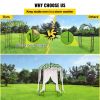 VEVOR Birdcage Shape Garden Arbor, 9' High x 6.6' Wide, Heavy Duty Wrought Iron Arbor, Wedding Arch Trellis for Climbing Vines in Outdoor Garden, Lawn