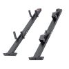 VEVOR Trimmer Rack, 2 Place Weeder Trimmer Rack, Trim Holder Trailer Rack Carrier with Zinc Alloy Password Lock, Mount On Landscape Truck Trailer Encl