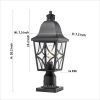 Outdoor Fence Post Lighting for Garden, Patio, Pathway (1 pack), Waterproof Aluminum Housing with Glass