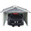 Garden Shed Grey Galvanized steel Standard Durable Garden Shed