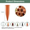 10Pack Plant Watering Spikes Terracotta Automatic Watering Devices with Slow Release Control Plant Waterer Self Watering Stakes for Indoor Outdoor Pla