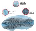 300 Pack of Disposable PP Shoe Covers Blue Shoe Protectors Premium Quality Protective Shoe Covering Recyclable Boot Covers Non-Slip Heavy-Duty Thick P
