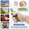 Natural Color Jersey Gloves for Men, Women 9", Pack of 24 Jersey Work Gloves Men, Polyester and Cotton Work Gloves, Breathable Beige Cotton Gloves for