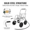 VEVOR Hose Reel Cart, Hold Up to 300 ft of 5/8'' Hose, Garden Water Hose Carts Mobile Tools with 4 Wheels, Heavy Duty Powder-coated Steel Outdoor Plan