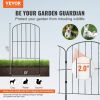 VEVOR Garden Fence, No Dig Fence 24in(H) x30ft(L) Animal Barrier Fence, Underground Decorative Garden Fencing with 2 Inch Spike Spacing
