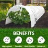 White Plant Covers Freeze Protection, Large 10 x 30 Ft. 50 GSM PP Reusable Frost Blankets for Outdoor Plants