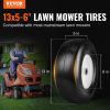 VEVOR Lawn Mower Tires with Rim, 13x5-6" Tubeless Tractor Tires, 2-Pack Tire and Wheel Assembly, Flat-free PU Tires, 3.25"-5.9" Centered Hub, 3/4" Bus