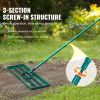 VEVOR Lawn Leveling Rake, 30"x10" Level Lawn Tool, Heavy-duty Lawn Leveler with 78" Steel Extended Handle, Yard Leveling Rake Suit for Garden, Golf La