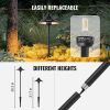 VEVOR 8 Pack Low Voltage Landscape Path Lights, 3W 210LM 12V-24VAC/DC Outdoor LED Pathway Lighting, 3000K Warm White Walkway Lights with Quick Connect