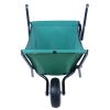 Folding Collapsible Lightweight Wheelbarrow, Heavy Duty 176 lbs Capacity, Oxford Cloth-Green for Grass, Weeds, Soil, Rocks and Wood