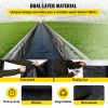 VEVOR Garden Weed Barrier Fabric, 5.8 OZ Heavy Duty Landscape Fabric, 4ft x 100ft Weed Block Control for Garden Ground Cover, Woven Geotextile Fabric