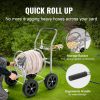 VEVOR Hose Reel Cart, Hold Up to 300 ft of 5/8'' Hose, Garden Water Hose Carts Mobile Tools with 4 Wheels, Heavy Duty Powder-coated Steel Outdoor Plan