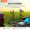 VEVOR Trimmer Rack, 2 Place Weeder Trimmer Rack, Trim Holder Trailer Rack Carrier with Zinc Alloy Password Lock, Mount On Landscape Truck Trailer Encl
