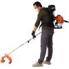 Backpack 4 in 1 Multi-Functional Trimming Tool, 52CC 2-Cycle Garden Tool System with Gas Pole Saw, Hedge Trimmer, Grass Trimmer, and Brush Cutter EPA