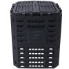 Garden Composter Bin Made from Recycled Plastic – 90 Gallons (340Liter) Large Compost Bin - Create Fertile Soil with Easy Assembly, Lightweight, Aer