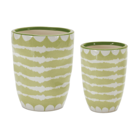Striped Vase Planter