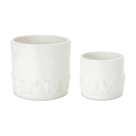 Ceramic Farm Animal Planter