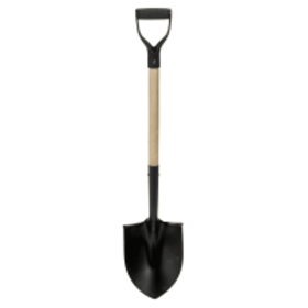 Steel Round Point Shovel with 60" Hardwo