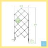 Outdoor 7-FT. Tall Wrought Iron Lattice Garden Trellis