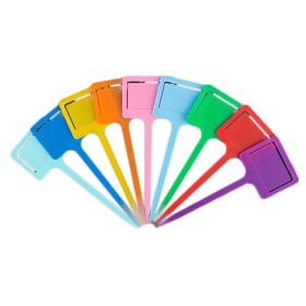 20 Pcs Plant Labels Plastic T-Type Plant Tags Nursery Garden Pot Plant Markers, Random Color