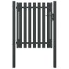 Garden Fence Gate Steel 3.3'x4.9' Anthracite