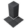 VEVOR Interlocking Deck Tiles 36 Pack 12"x12" Plastic for Porch Dark Grey