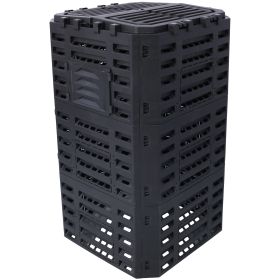 Garden Composter Bin Made from Recycled Plastic – 132 Gallons (500Liter) Large Compost Bin - Create Fertile Soil with Easy Assembly, Lightweight