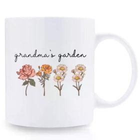Grandma'S Garden Ceramic Mug 11oz, Reusable Insulated Coffee Cup, Multipurpose Humorous Gift Drinkware,