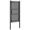 Garden Fence Gate Steel 3.3'x8.2' Anthracite