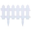 Lawn Edgings 25 pcs White 393.7" PP