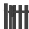 Garden Fence Gate Steel 3.3'x5.6' Anthracite