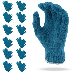 Pack of 480 Gray Work Cotton Gloves for Men and Women, Reusable String Knit Work Gloves, Breathable, Heavy Cotton Work Gloves Large Size 10 OZ.