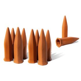 10Pack Automatic Self Watering Stakes Slow Release, Terracotta (Color: Brown)