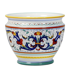 RICCO DERUTA PLANTER/CACHEPOT (size: 12 DIAM. X 10 HIGH (Dimensions measured in Inches))