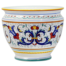 RICCO DERUTA PLANTER/CACHEPOT (size: 14 DIAM. X 12 HIGH (Dimensions measured in Inches))
