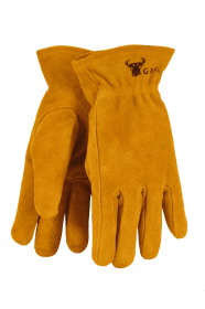 JustForKids Kids Genuine Leather Work Gloves (size: medium)