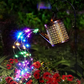 Watering Can Outdoor Decorative Solar Lights, IP65 Waterproof, Garden, Patio, Lawn Hanging Garden Decor (Option: 1pcs)