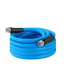 25FT/50FT 5/8" Non-Expanding Flexible Garden Hose Heavy Duty PVC Water Hose Leak-Resistant Kink-Free All-weather Burst 500PSI (Option: WaterHose25FT)