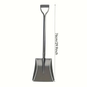 Large Carbon Steel Shovel For Gardening Agricultural Digging Garden Tools,Please Note That This Product Is Shipped By Yourself For The Average Sh (Option: Flat Head)