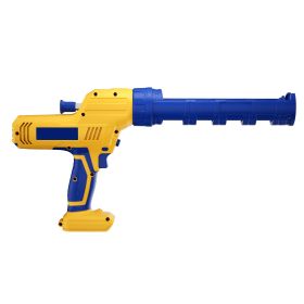 Cordless Loading Gun 10 Oz Compatible With Dewalt 20V Battery, Electric Loading And Unloading & Glue Gun, 5 Speeds, Replaceable Can Tray, Drip Pr (Color: Yellow)