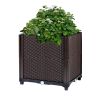 Raised Garden Bed Plant Growth Box With Self-watering System For Garden Patio Balcony Elevated Planter Box For Flowers Vegetables Herbs