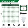 Safety Fence 4'x100' with 100 Zip Ties, Plastic Mesh Fencing Roll, Temporary Reusable Netting for Snow Fence, Garden, Construction and Animal Barrier