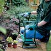 Foldable Garden Kneeler Seat With Kneeling Soft Cushion Pad Tools Pouch Portable Gardener