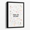 Things You Can Grow Floating Framed Canvas