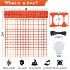 Safety Fence 4'x100' with 100 Zip Ties, Plastic Mesh Fencing Roll, Temporary Reusable Netting for Snow Fence, Garden, Construction and Animal Barrier