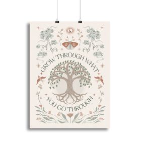 Grow Through Canvas Print or Poster (size: 40" x 26" / 100cm x 65cm approx)