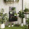 Garden Bed, Galvanized Planter, Garden Bed with Privacy Pan